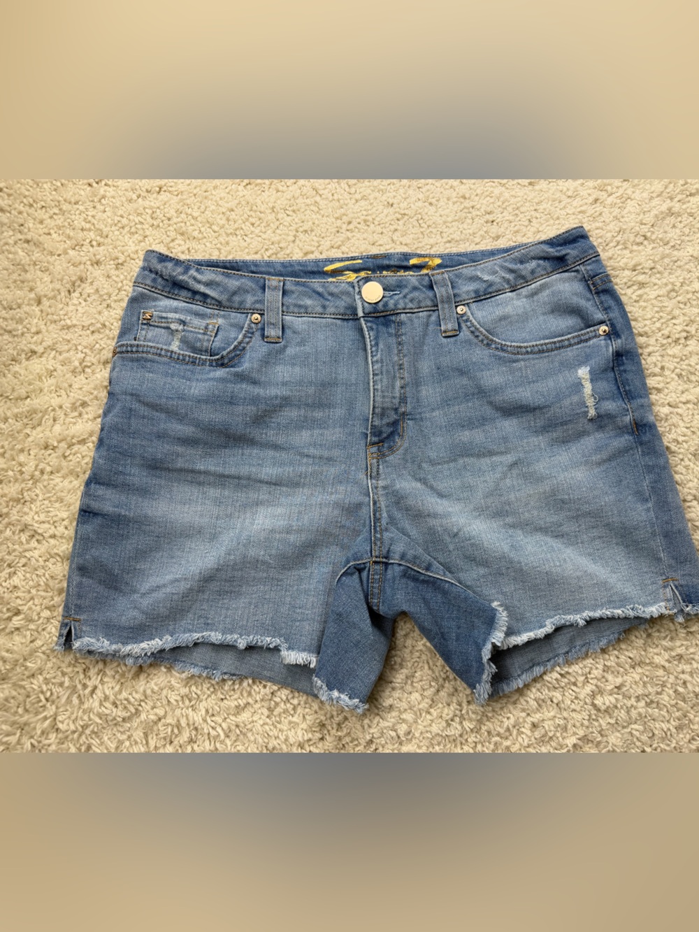 Women’s 12 Seven7 Distressed Denim Shorts